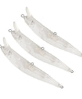 Unpainted Blank Minnow Crankbait Lures Kit 20 Pcs ABS Topwater Fishing Lures With Steel Rattle for Hand Painted Patterns
