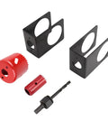 Top Tier Door Entry Lock Installation Kit With Precision Guide Template And Hole Saw Tools Fits 1 3/8 To 1 3/4 Inch Wood Doors For Mess Free Cutouts Every Time, 2 guides 2 saws