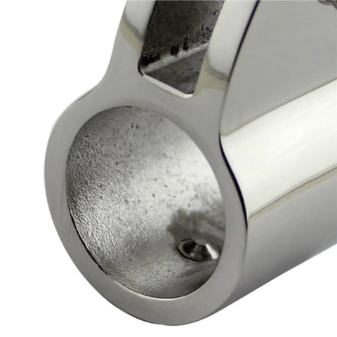 Close-up of Two Pack Stainless Steel 316 Top Jaw Slide Sets In Seven Eighths Inch And One Inch Sizes With Quick Release Spring Pin
