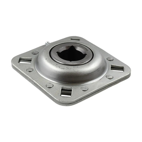 Heavy Duty 1-1/8 Inch Square Bore Disc Harrow Flange Bearing Unit Replacement for FlexKing Kewanee Sunflower FD209R close-up view