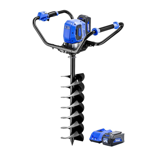 40V Brushless Cordless Earth Auger With 8 Inch Auger Bit For Fence Posts Battery And Charger Included Dig Holes Fast In The Yard