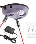 Dual Laser Garage Parking Assist Guide Lock Your Parking Spot Every Time With 360 Degree Adjustable Motion Sensors mounted with laser beams and AC adapter.