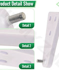 Mini Compact Freezer Top Hinge Replacement Right Or Left Side White Fits Most Small Freezers Up To 35 Lbs Weight Capacity