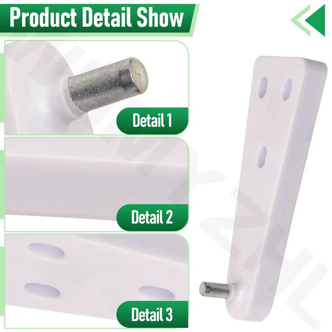 Mini Compact Freezer Top Hinge Replacement Right Or Left Side White Fits Most Small Freezers Up To 35 Lbs Weight Capacity