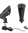 12V Landscape Accent Light With Adjustable Beam And Integrated Brightness Control Built Tough As Nails, components visible