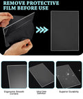 Hands peeling protective film from 2 Pack Polycarbonate Cutting Pads For Die Cutting Machines Clear Cutting Plates, 8.75 x 6 inches.