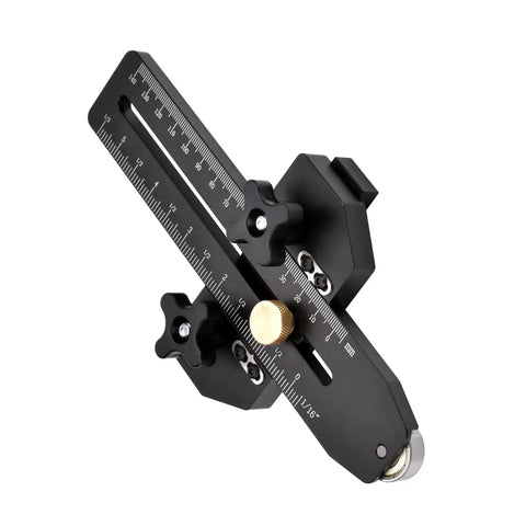 Super Cool Fast Ripping Table Saw Jig Guide For 3/8 In X 3/4 In Slot With Smooth Roller Limiter for precision cutting.