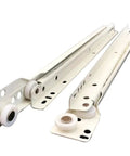 Thickened Two Section Drawer Slide Rails With Quiet Roller Pulley For Easy Glide And Partial Pullout Drawers Fits Keyboard Trays