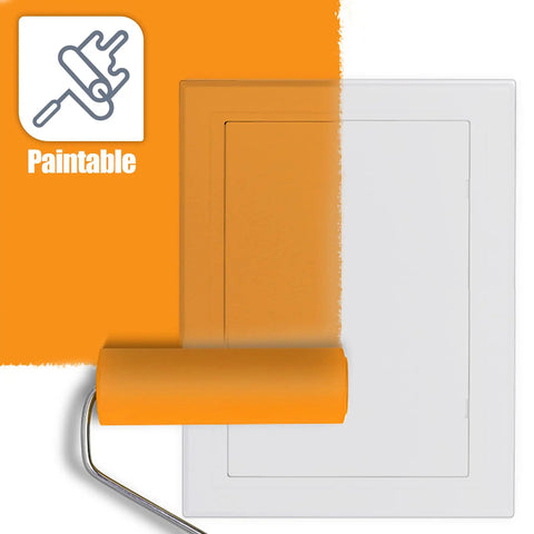 Top Notch White Drywall Access Panel 8x10 Inch Reinforced Wall Inspection Door Heavy Duty Plate with paintable finish.