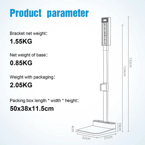Dyson Vacuum Stand Wall Mount Docking Holder dimensions and weights with aluminum bracket and base measurements