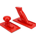 Safety Table Saw Push Block Set 2 Pack for Woodworking Router Table Jointer Push Blocks with rounded handle and angled grip.