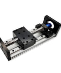 Premium Carbon Steel Ball Screw Nut Kit Featuring Dead Smooth Precision Linear Guide Rail And Rock Solid Sliding Platform Module For Hardcore Home Shop Builds And Industrial Fixes Measuring 450 Millimeters with a sleek linear motion system.