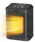 Hella Powerful 1500W PTC Ceramic Space Heater With 4 Modes And Quick Heat 24H Timer Thermostat Quiet Operation Smart Safety Protections