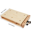Portable Wooden Workbench With C Type Clips Lightweight 13.4 Lb Craft Bench Made From Durable Rubber Wood For Stability