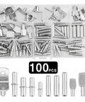 100 Piece Shelf Pins And Pegs Assortment For Wood Shelves And Cabinets 10 Styles With 5mm And 6mm Diameters