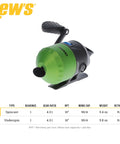 Crappie Thunder Spincast Fishing Reel With All Metal Gears And Ball Bearing Drive Built Tough Stainless Steel Nose Cone 4.3 To 1 Gear Ratio