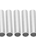 Ten Pack Aluminum Robot Tubes 12mm OD 10mm ID 50mm Length Built Tough And Lightweight For DIY Robotics And Industrial Projects High Strength Replacement Parts For Robotic Frames, five tubes shown