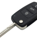 3 Plus 1 Panic Folding Flip Keyless Entry Remote Key Fob Cover Shell Case For Volkswagen VW Golf GTI Jetta Eos Premium 4 Button