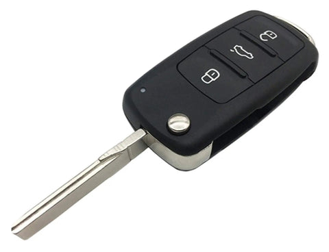 3 Plus 1 Panic Folding Flip Keyless Entry Remote Key Fob Cover Shell Case For Volkswagen VW Golf GTI Jetta Eos Premium 4 Button