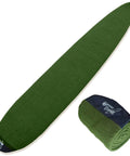 Fabric Sock For Nine Foot Six Longboard With Rounded Nose In Treetop Green Surfboard Cover That Shields Against Scratches Dings And Wax