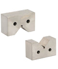 Pro Grade Cast Iron V Block Set Two By One And One Quarter By Three Quarters Inches Paired For Milling Inspection And Layout Built For Heavy Duty Precision Work, two blocks