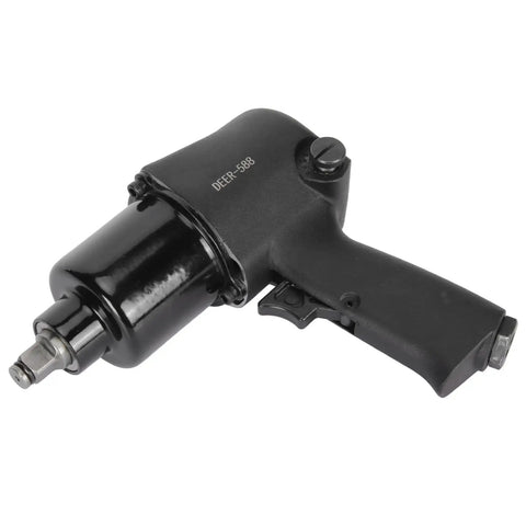 Heavy Duty 1 2 Inch Air Impact Wrench rugged alloy steel design with frosted grip for automotive repairs.