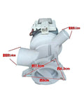 Drain Pump Motor Replacement for Drum Washing Machines Universal Fit for BEKO and Similar Models Restores Fast Draining Performance with Durable Plastic and Metal Housing Plug and Play Easy Install, 8cm