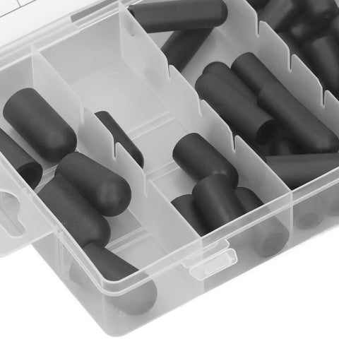 Pro Grade 80Pcs Vacuum Hat Plug Kit With Durable Rubber Caps 5 32 Inch To 3 8 Inch High Temperature Leak Proof Storage Box