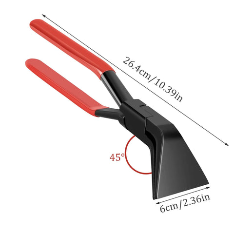 Beefy Heavy Duty Sheet Metal Bender Pliers With 45 Degree Wide Jaw 60 Millimeter Non Slip Handle Anti Rust Hand Seamers