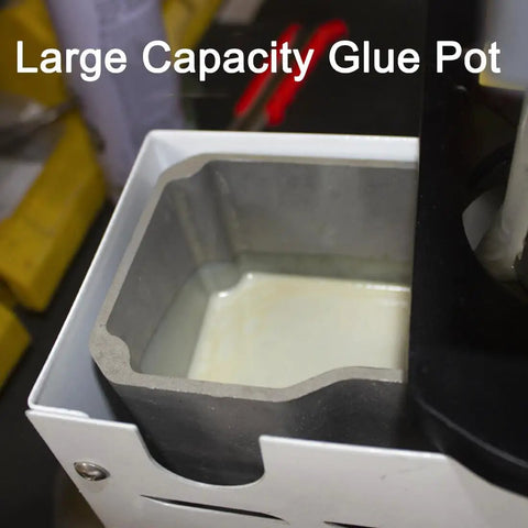 Large capacity glue pot of Portable Woodworking Edge Banding Machine With Double Glue System Curved And Straight Edge Banding