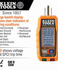 Must Have All In One Digital Multimeter Test Kit With Non Contact Voltage Tester Receptacle Tester And Test Leads 600V CAT III Safety Includes Batteries Measures AC DC Voltage Up To 600V 10A DC 2 Mega Ohms Diodes Continuity featuring a receptacle tester with backlit LCD.
