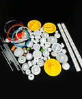 82 Piece Module Plastic Gear Set For DC Motors RC Cars Robots DIY Models Gear Replacement Includes Spindle Gear Single Gear Double Gear Crown Gear Pulley Rack And Rubber Bands