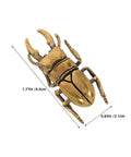 Kick Up Your Home Renovations With This Dang Absolutely Stunning Pair Vintage Brass Beetle Cabinet Drawer Pulls Perfect For Any Dresser Upgrade Or Quick Weekend Makeover - 1.77in brass insect knob detail.