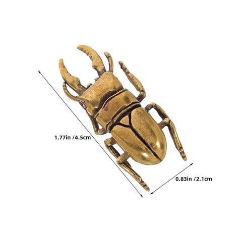 Kick Up Your Home Renovations With This Dang Absolutely Stunning Pair Vintage Brass Beetle Cabinet Drawer Pulls Perfect For Any Dresser Upgrade Or Quick Weekend Makeover - 1.77in brass insect knob detail.