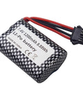 Two Pack 7.4V 1200mAh Lithium Ion Battery With USB Charging Cable For R206 R208 R308 TX122 TX123 H106 2008 V003 RC Remote