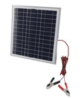 50W Monocrystalline Solar Panel Charger With Battery Clips And 9.8Ft Cable Portable On The Go Outdoor Power