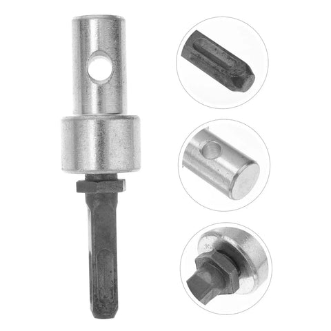 Beefy Pro Grade Drill Bit Adapter for Hammer Drills and Earth Augers 1 Inch Chuck Converter showing steel construction and details