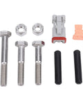 Dead Nuts Compatible Four And One Quarter Inch Electric Stroke Actuator replacement hardware including bolts, nuts, connectors.
