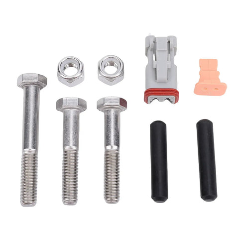 Dead Nuts Compatible Four And One Quarter Inch Electric Stroke Actuator replacement hardware including bolts, nuts, connectors.
