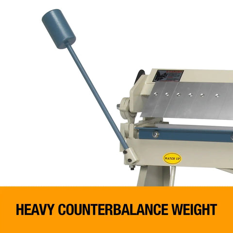 No Sweat 48 Inch Box And Pan Brake Powers Through 16 Gauge Mild Steel Like A Champ While Featuring Smooth Counterbalance And Precision Angle Stops For Hella Easy Sheet Metal Fabrication