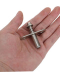 Adjustable spring loaded rotating pivot shaft in hand, metal construction for folding room dividers and door partitions. Upgrade Your Home With These Top Shelf Adjustable Spring Loaded Rotating Pivot Shafts For Folding Room Dividers And Heavy Duty Door Partitions That Rock Securely.