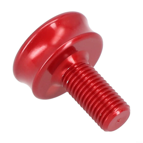 Red Lightweight Aluminum Alloy Bicycle Crank Arm Bolt M8 Thread Two Pack Water Resistant For Square Taper Bottom Bracket