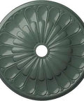 Gorleen Ceiling Medallion 31 5/8 in Outer Diameter, 3 5/8 in Inner Diameter, Cloud Burst Hand Painted Detail, top view