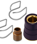 Plasma Cutter Consumable Kit for Versa Cut 60 and Trafimet CB70 Torch With 1.2mm Tips and Electrodes, Swirl Ring, Shield Cap, and Springs