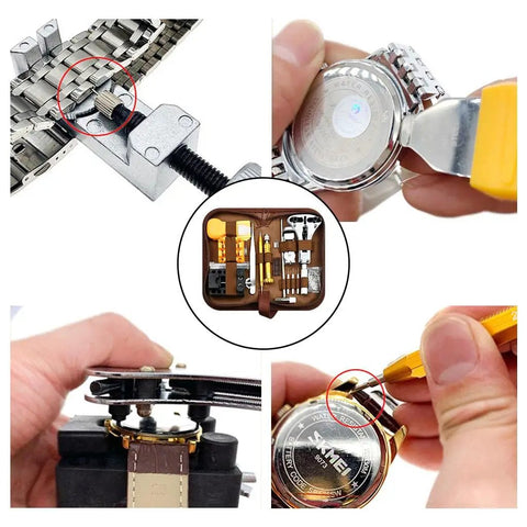 Multi Function Watch Repair Kit With 149 Pieces Spring Bar Remover Pin Remover Set Metal Tools In Sturdy Storage Case