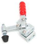 Toggle Clamp With Quick Release For Drill Presses, Vertical Hold Down Clamp With red handle, durable metal construction