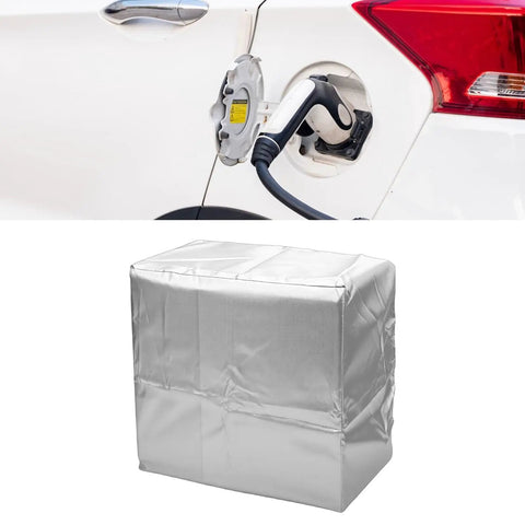 Built Tough EV Charger Covers 2 Pack Universal All Weather Polyester Sleeves For Outdoor Electric Vehicle Wall Boxes secure cover over charging port.