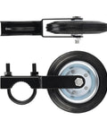 Heavy Duty Anti Sag Swinging Gate Roller Wheel Featuring Adjustable U Bolt Mount For Barn And Driveway Gates Rust Proof Powder Coated Steel close-up view.
