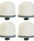 Four Ceramic Dome Filter Replacement For Water Pre Filtration System 0.15 To 0.5 Micron Diatomite Filter For Countertop