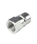 Badass Heavy Duty Half Inch Female Npt Quick Disconnect Coupler Set With 304 Stainless Steel Body And Fluorine Rubber Seals, close-up view.
